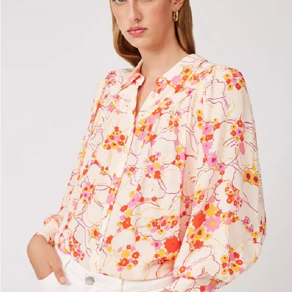 Suncoo Floral Print Women's Top - Pink